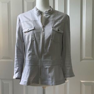 WHBM Gray lightweight jacket